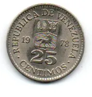 Venezuela - 1978 - 25 Centimos
