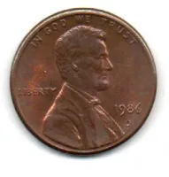 Estados Unidos - 1986D - 1 Cent