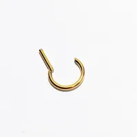 Argola D em Titânio PVD GOLD LISA Clicker 1.2mm x 08mm TIT23 - Foto 3