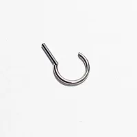 Argola D em Titânio LISA Clicker 1.2mm x 08mm  TIT18 - Foto 2