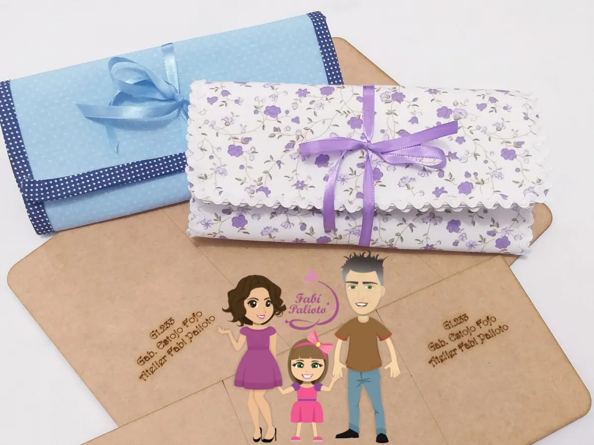 G1.233 Gabarito de Moldes  em MDF  Estojo fofo Imagem