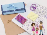 G1.233 Gabarito de Moldes  em MDF  Estojo fofo - Foto 2