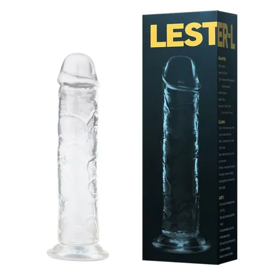 Pênis Silicone Translúcido com Ventosa 20 x 4,5cm – DI-005