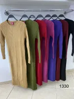 Vestido tricot modal canelado GM 1300 Tam M - Foto 3