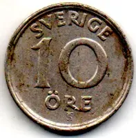 Suécia - 1940 - 10 Ore - Prata .400 - Aprox. 1,5g - 15mm - Foto 2