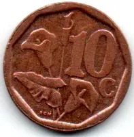 África do Sul - 2000 - 10 Cents - Foto 2