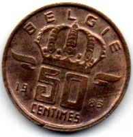 Bélgica - 1983 - 50 Centimes