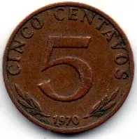 Bolívia - 1970 - 5 Centavos