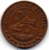 Bolívia - 1970 - 5 Centavos - Foto 2