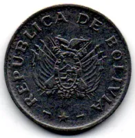 Bolívia - 1987 - 10 Centavos - Foto 2