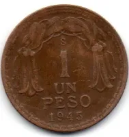 Chile - 1945 - 1 Peso