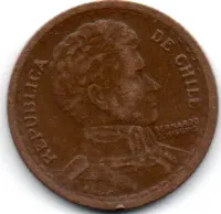 Chile - 1945 - 1 Peso - Foto 2
