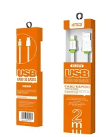 Cabo USB para Lightning Kaidi KD-327A 200cm - Foto 2