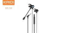 Fone de Ouvido Gamer P2 com duplo Microfone Kaidi KD-722 - Foto 2