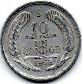 Chile - 1958 - 10 Pesos