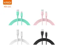 Cabo USB para Tipo-C Kaidi KD-11C 100cm - Foto 2