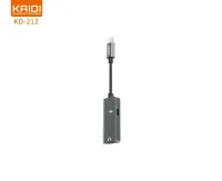 Adaptador Tipo-C para Tipo-C Duplo Kaidi KD-212 - Foto 2