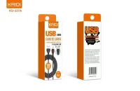 Cabo USB para Lightning Kaidi KD-337A 100cm
