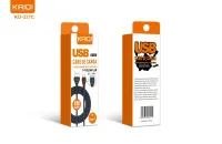 Cabo USB para Tipo-C Kaidi KD-337C 100cm