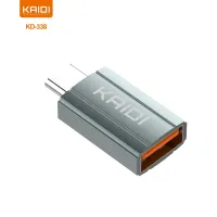 Adaptador Tipo-C para USB Kaidi KD-338 - Foto 2