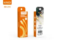 Cabo USB para Tipo-C Kaidi KD-21C 100cm