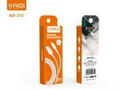 Cabo USB para Tipo-C Kaidi KD-21C 100cm - Foto 3