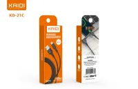 Cabo USB para Tipo-C Kaidi KD-21C 100cm - Foto 5