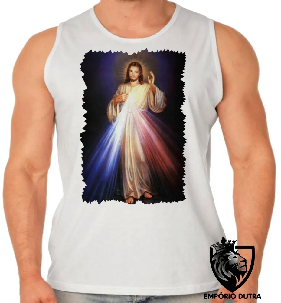 Camiseta Infantil ou Adulto Jesus coração sagrado Imagem