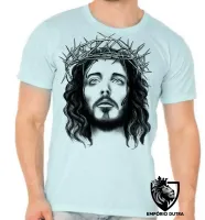 Camiseta Infantil ou Adulto Jesus coroa de espinhos - Foto 5