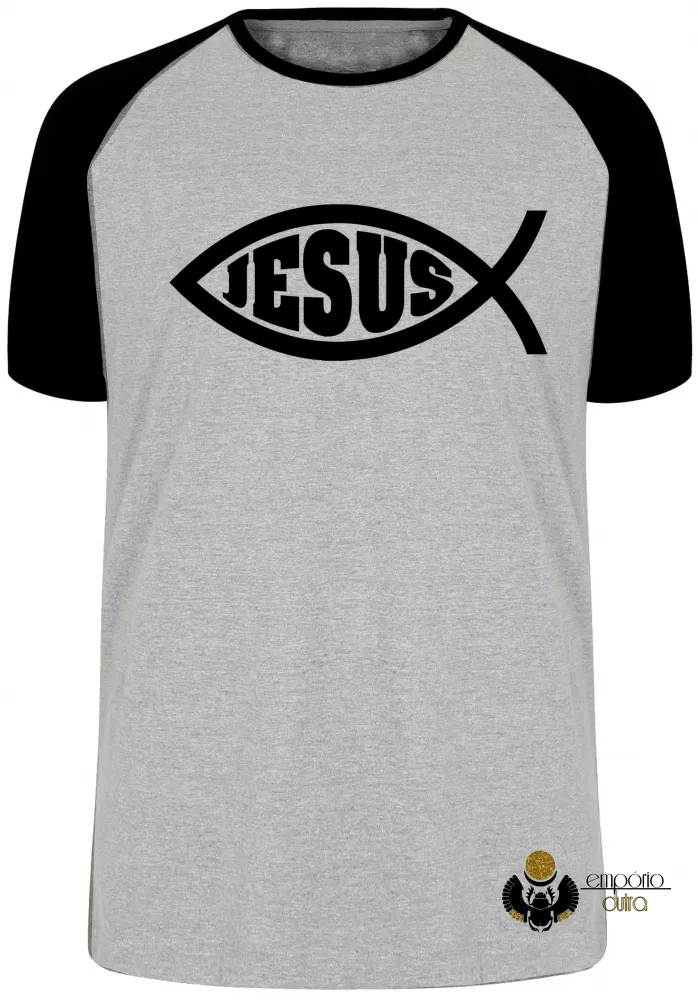 Camiseta Infantil ou Adulto Jesus Cristo Cristão Imagem