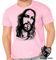 Camiseta Infantil ou Adulto Jesus Cristo verdadeiro salvador - Foto 2