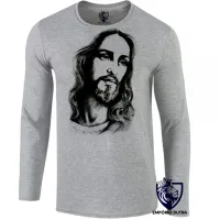 Camiseta Infantil ou Adulto Jesus Cristo verdadeiro salvador - Foto 3