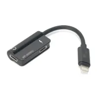 Adaptador Lightning para Lightning e P2 KD-211 - Foto 3