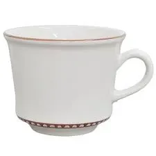 Xícaras Perla Para Sublimação de Cerâmica Branca Com Borda Cobre 240ml - Foto 2