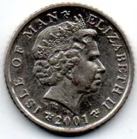 Ilha de Man - 2001 - 5 Pence
