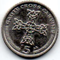 Ilha de Man - 2001 - 5 Pence - Foto 2