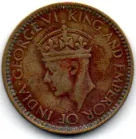 Ceilão - 1943 - 25 Cents - Foto 2
