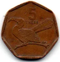 Botswana - 2002 - 5 Thebe - Foto 2