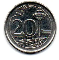 Cingapura - 2016 - 20 Cents - Foto 2