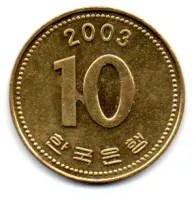 Coréia do Sul - 2003 - 10 Won