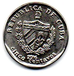 Cuba - 2016 - 5 Centavos