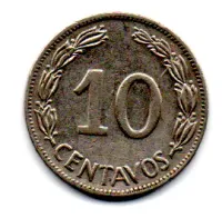 Equador - 1964 - 10 Centavos - Foto 2