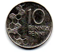 Finlândia - 1995 - 10 Pennia - Foto 2