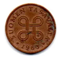 Finlândia - 1963 - 1 Penni