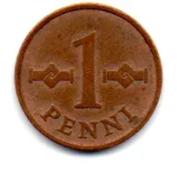 Finlândia - 1963 - 1 Penni - Foto 2