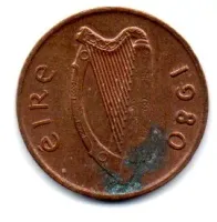 Irlanda - 1980 - 1 Penny