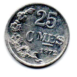 Luxemburgo - 1972 - 25 Centimes