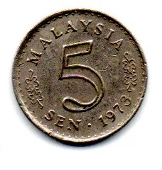 Malásia - 1973 - 5 Sen