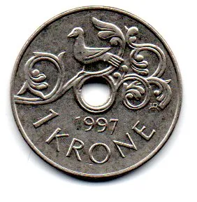 Noruega - 1997 - 1 Krone