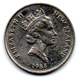Nova Zelândia - 1988 - 10 Cents